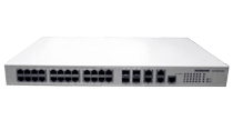Управляемый коммутатор; 24 медных портов 10/100/1000Baset; 4 комбо-порта: Медь RJ-45 10/100/1000, SFP 100/1000; VLAN, Q-in-Q, QoS, ACL, G.8032, G.8031; 22x 220V AC или 2x -48V; удаленное управление: Console/Telnet/SSH/SNMP