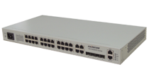 24 медных портов 10/100/1000 Baset; 4xGE Combo SFP портов;
VLAN, Q-in-Q, QoS, ACL; 220V AC или -48V DC; удаленное управление: Console/Telnet/SSH/SNMP